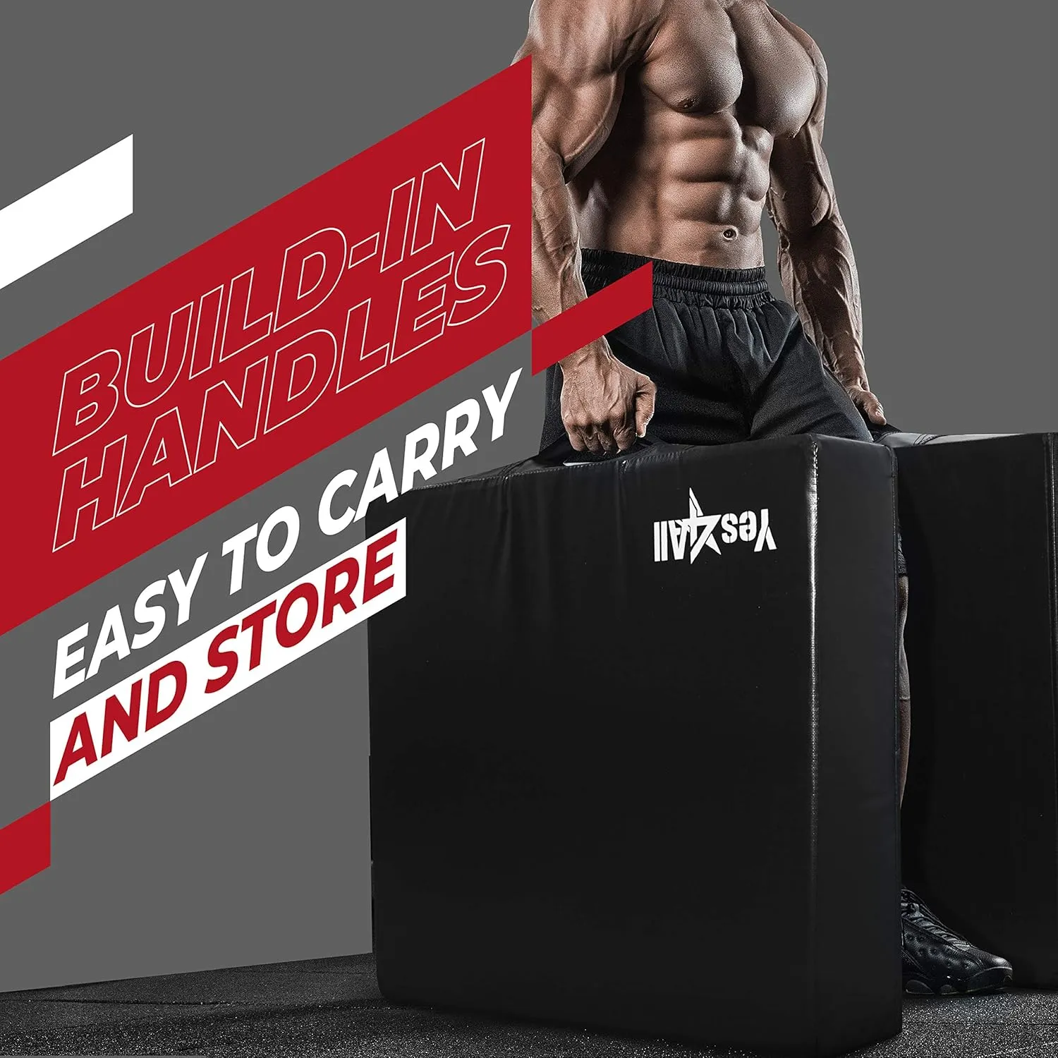 Yes4All Silencer Drop Pads/Weightlifting Drop Pads with PVC Cover & Easy Carry Handles – Sold in PairsVariation Theme