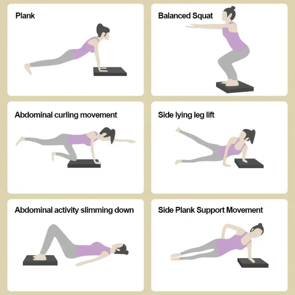 Yoga/Pilates Balance Cushion Pad Non-Slip Foam Mat