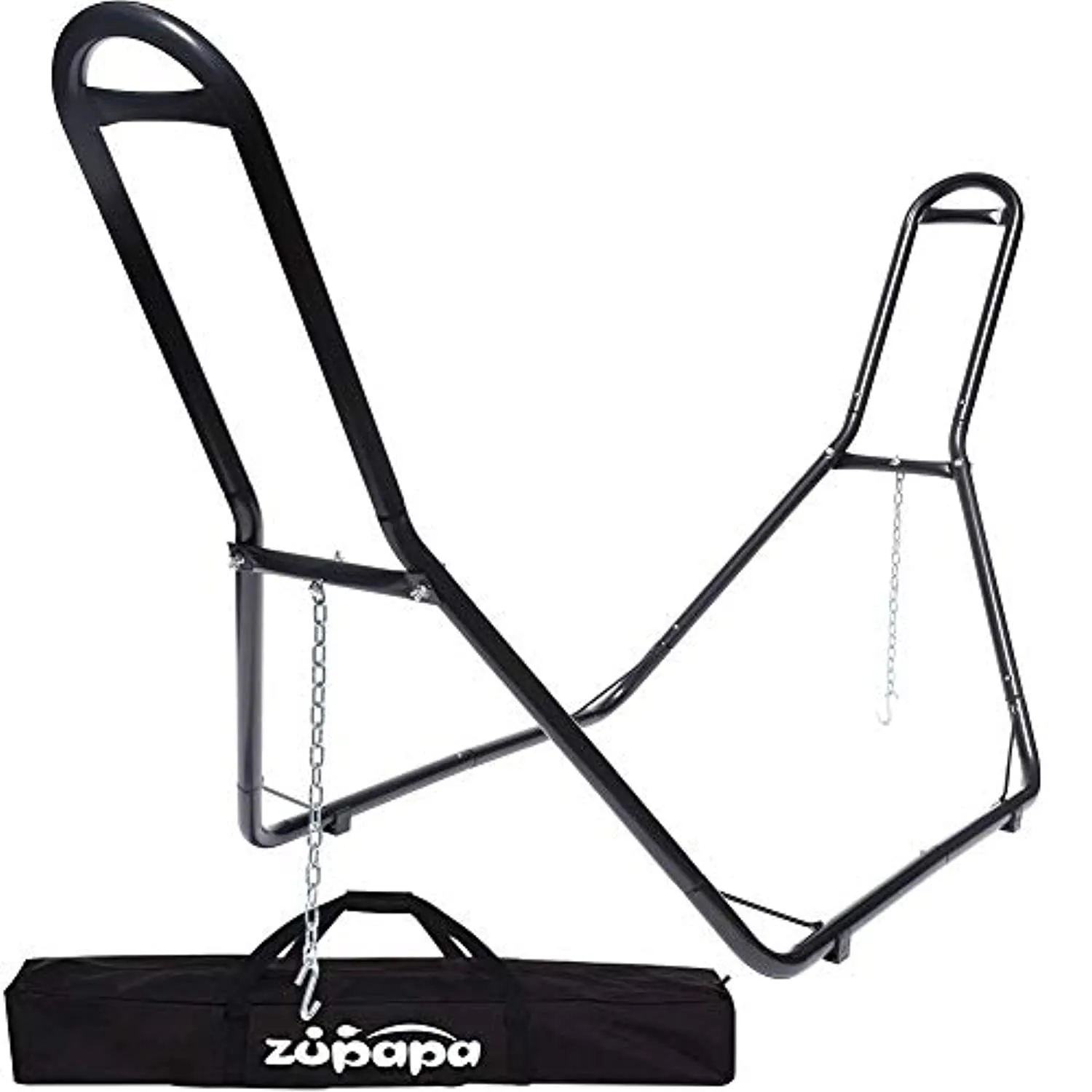 Zupapa 2 Person Steel Hammock Stand 550 lb Capacity, Portable Hammock Frame Stand Heavy Duty for 9 to 14Feet Hammocks, Carry Bag Included