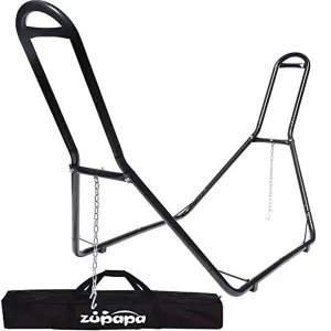 Zupapa 2 Person Steel Hammock Stand 550 lb Capacity, Portable Hammock Frame Stand Heavy Duty for 9 to 14Feet Hammocks, Carry Bag Included