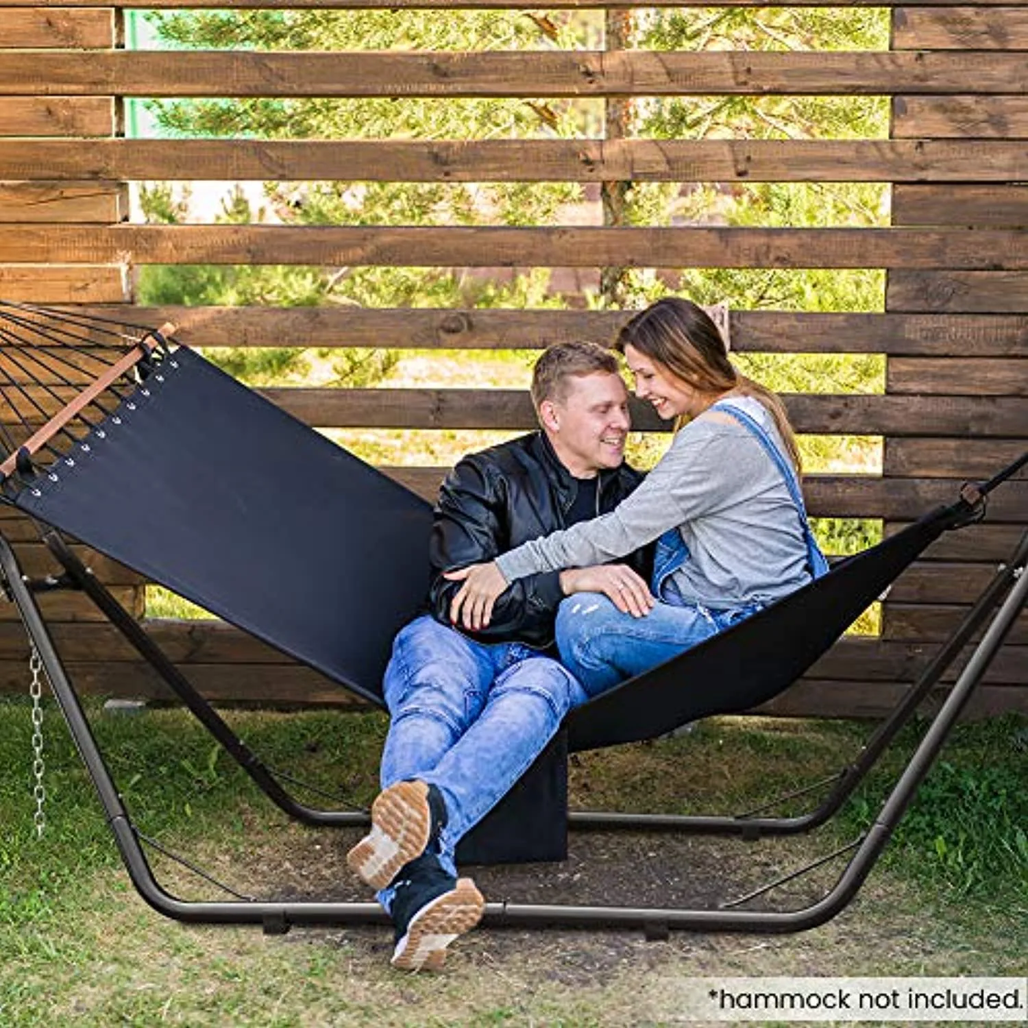 Zupapa 2 Person Steel Hammock Stand 550 lb Capacity, Portable Hammock Frame Stand Heavy Duty for 9 to 14Feet Hammocks, Carry Bag Included