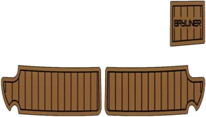 ZVZ Boat EVA Faux Teak Decking Floor Compatible with 1995 Bayliner 2355 Swim Platform Pad Pad Boat EVA Foam Teak Deck Floor Mat